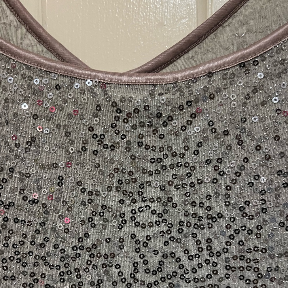 Express Women’s Gray Sequence Adjustable Strap Ca… - image 6